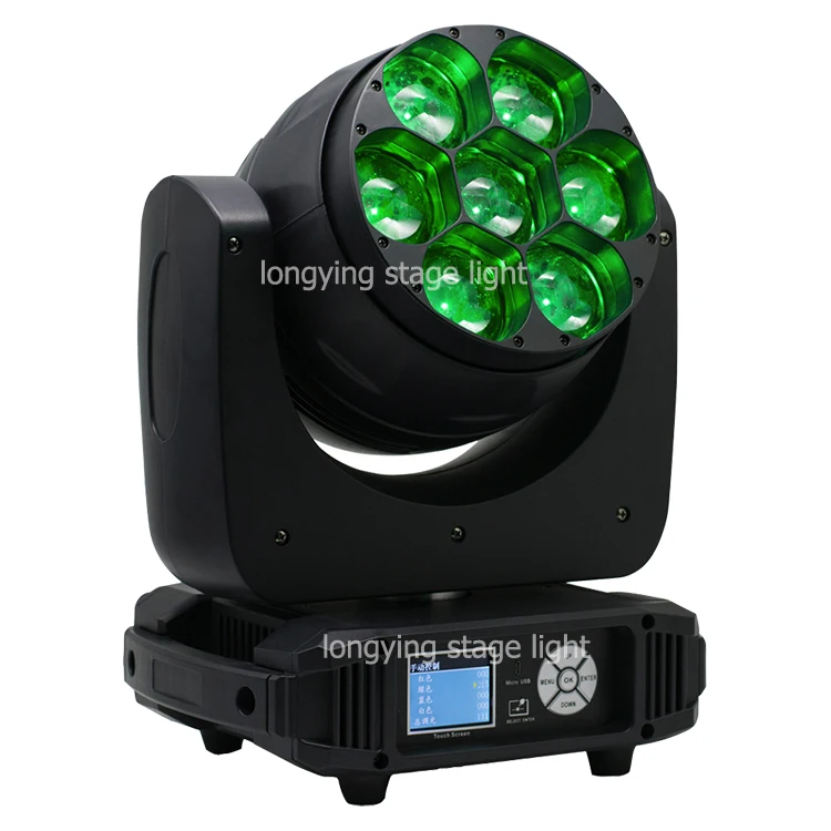 Бесплатная доставка 4 шт./лот Mini Bee Eyes 7x40 Вт движущийся головной свет DMX