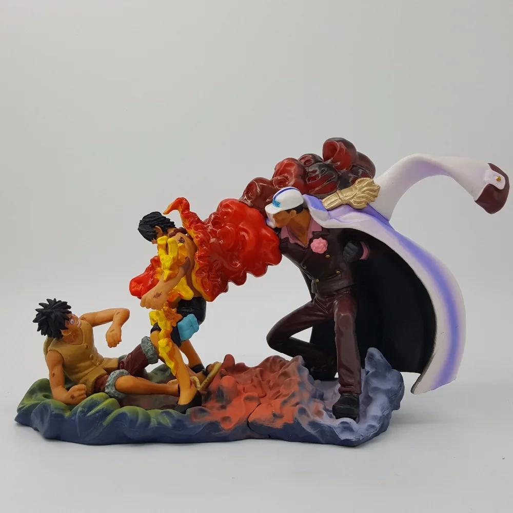Экшн фигурка Ace Deadth 120 мм Аниме One Piece Sakazuki Luffy Sabo модели игрушки|Игровые фигурки и