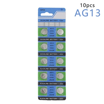 

Centechia 10 Pcs AG13 LR44 357A S76E G13 Button Coin Cell Battery Batteries 1.55V Alkaline