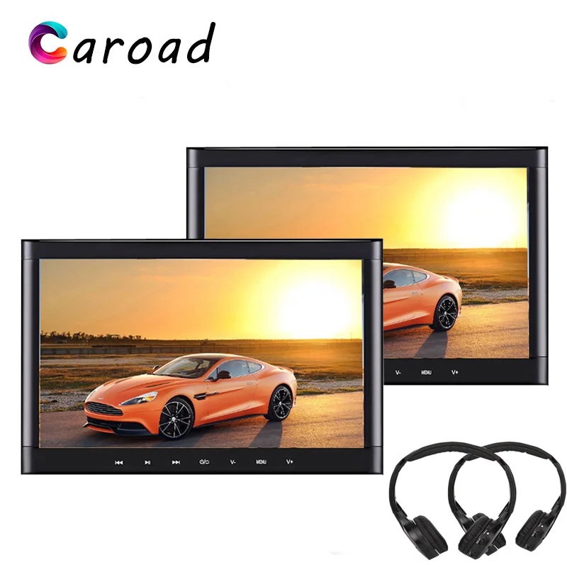 Caroad dvd-плеер автомобиля Поддержка HDMI USB SD IR/FM динамик с передатчиком игры 10,1 дюймов сенсорный экран кнопки подголовник автомобиля монитор Caroad dvd-плеер автомобиля Поддержка HDMI USB SD IR/FM динамик с передатчиком игры 10,1 дюймов сенсорный экран кнопки подголовник автомобиля монитор