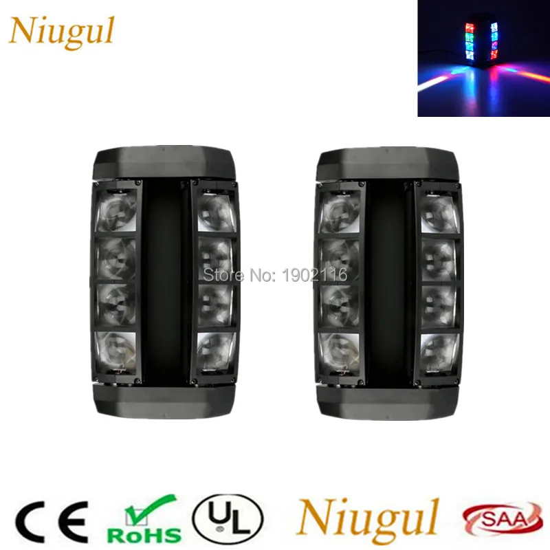 2pcs/lot Mini Spider Moving Head Light /8x10W LED RGBW Beam Stage Effect Lights Good Quality Bar Club DJ Disco Show LED Lighting цена 2pcs/lot Mini Spider Moving Head Light /8x10W LED RGBW Beam Stage Effect Lights Good Quality Bar Club DJ Disco Show LED Lighting цены онлайн
