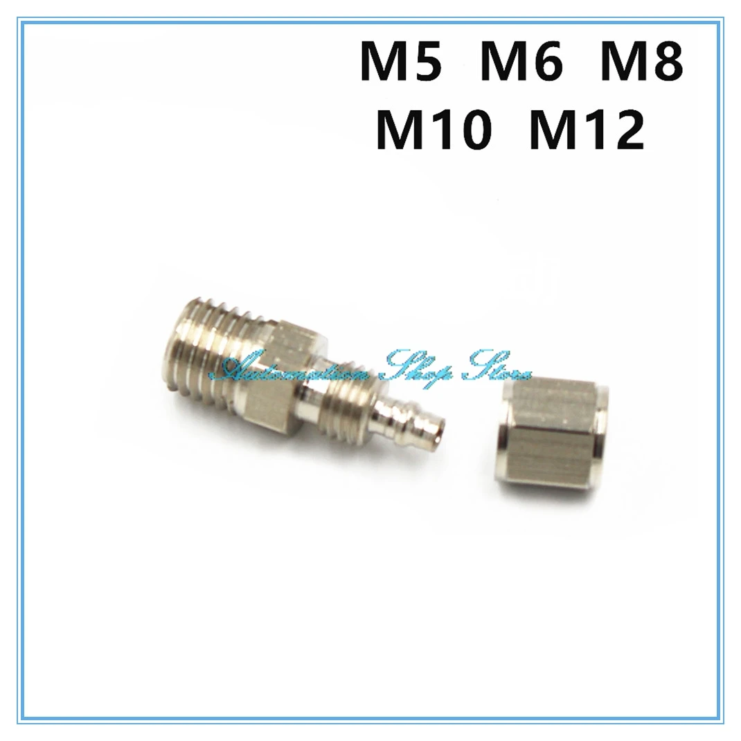 

Air Hose Quick Joint Coupler Connector M5 M6 M8 M10 M12 M14 Male Thread Pneumatic Fast twist Fittings connector