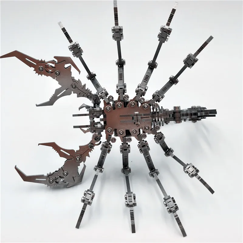 Робот насекомое Скорпион 3D сталь металл готовая DIY шарнир подвижность набор миниатюрных моделей головоломки игрушки хобби для мальчиков сплайсинг строительство
