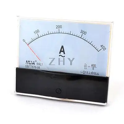 

120mm x 100mm Rectangle Analog Ammeter Panel Meter 59L1 AC 1A 2A 3A 5A 10A 15A 20A 30A 50A 100A