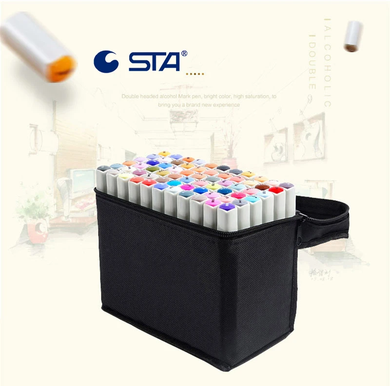 Sta 80 cores marcador de arte alcoólico