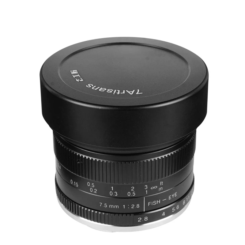 Широкоугольный объектив рыбий глаз 7artisans 7 5 мм F/2 8 180 градусов с многослойным