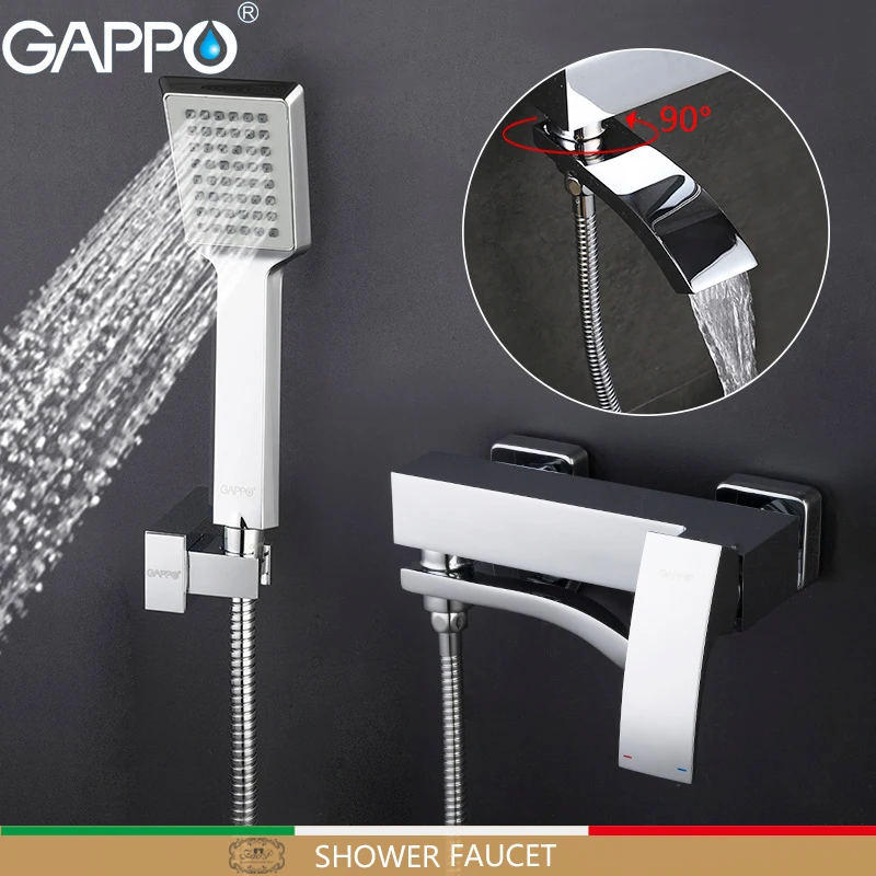 GAPPO صنبور حوض استحمام s النحاس حمام دش خلاط صنبور حوض استحمام للاستخدام في الحمام صنبور مجموعة الحمام شلال الصنابير خلاط torneira