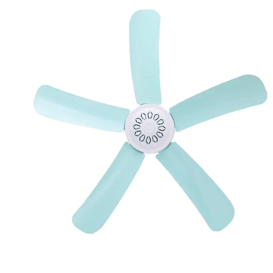 

220V Plastic Mini Ceiling Fan 20W Portable Silent Energy Saving Electric Anti-mosquito Hanging Fan Rotary Page Summer Air Cooler