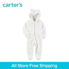 Carter’s 1-Piece baby children kids clothing Neutral Fall & Winter 3D ears Hooded Sherpa Bunting 127G744