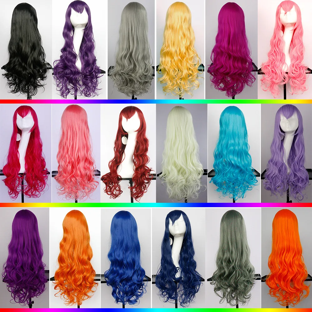 Новое поступление красочные аксессуары для волос 250 г 80 см химическое украшения для волос наращивания волос носить как косплей парики