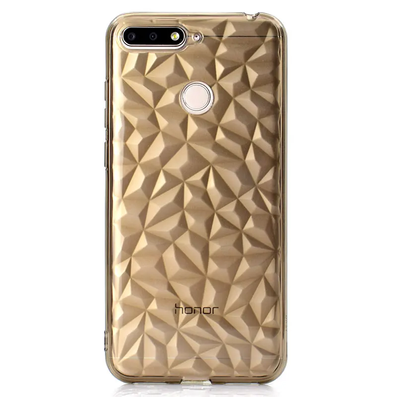 For Honor 7a Case For Huawei Y6 2018 Cover Soft TPU Cases For Huawei honor 7a Phone Bags 3D Diamond Transparent Luxury Shell