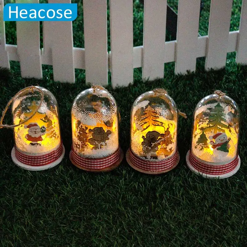 

LED micro landscape christmas ornament Navidad Decorations Gift Natal Christmas decoration for home market ornament new year