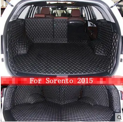 Хорошие коврики! Специальные коврики для багажника KIA Sorento 5 мест 2018 2015 прочные