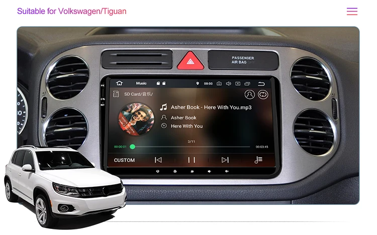 Clearance Isudar Car Multimedia Player 1 Din Android 9 DVD Automotivo For VW/Volkswagen/POLO/PASSAT/Golf/Skoda/Octavia/Seat GPS Radio DVR 5