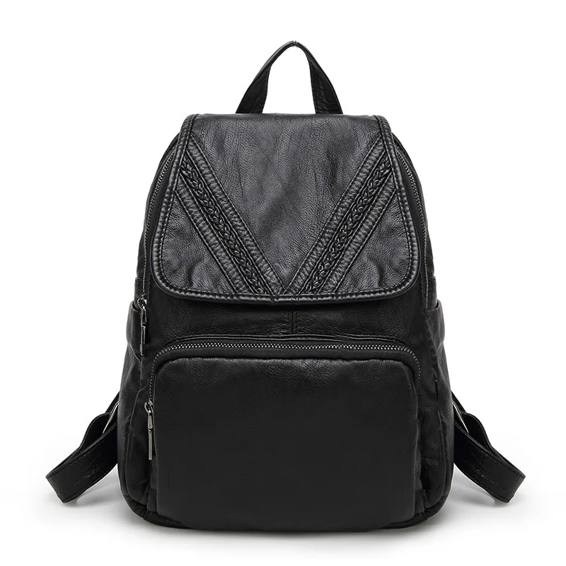 100 Genuine leather Women Backpack Designer Female Backpacks Students School Bags Fashion Genuine Leather Travel Backpack