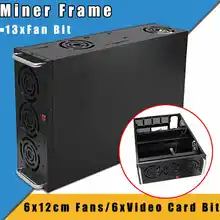 Air Miner Frame Crypto Coin Open Mining Rig Case Fan For GPU ETH/ETC/ZEC/XMR