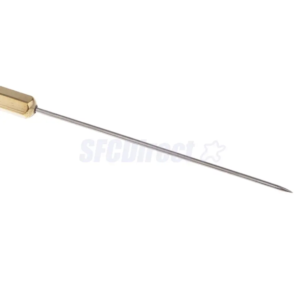 Fly Tying Bodkins and Half Hitch Tools Handle Fly Tying Dubbing Needle 12cm Gold