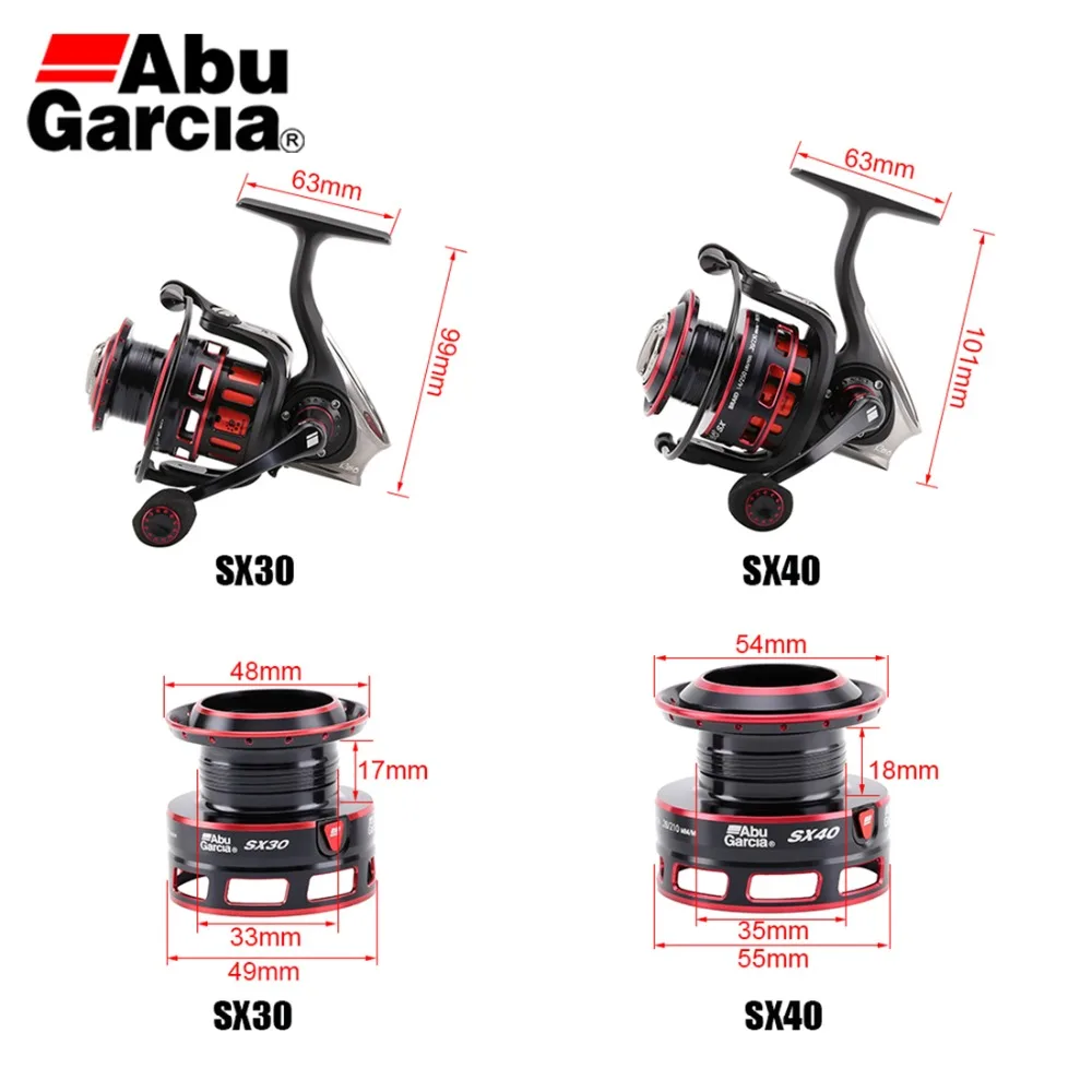 Спиннинговая Рыболовная катушка Abu Garcia Revo SX REVO2SX20 30 40 6,2: 1 8+ 1BB AMGearing system IM C6 body морская Рыболовная катушка