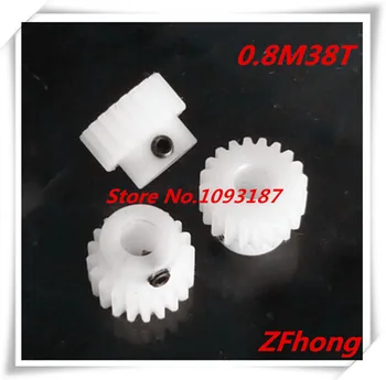 

2pcs POM Nylon Gear 0.8M38T 38 Ttooth Teeth Mould 0.8 Plastic Gear Bore 4mm,5mm,6mm,8mm