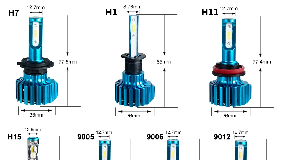 AmmToo H4 H7 светодиодный автомобильный головной светильник 12 В ZES H11 9005 9006 противотуманный светильник 72 Вт 12000lm автомобильная лампа фары 6500K светильник дальнего и ближнего света автомобильная лампа