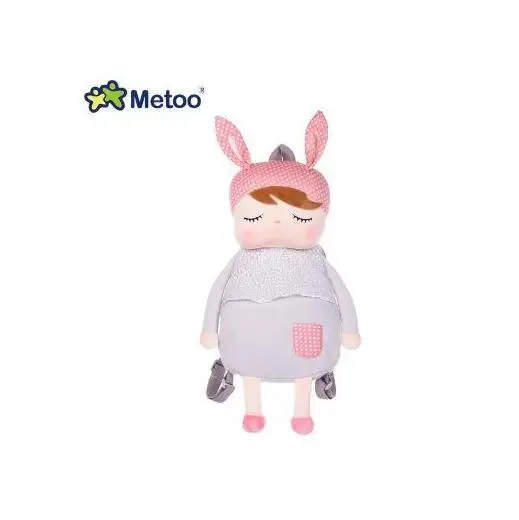  49cm METOO Cute Cartoon Bags Kids Doll Plush Backpack Toy Genuine Angela Girl Children Shoulder Bag - 32984603960