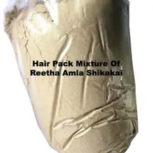 Натуральная хна REETHA, AMLA, SHIKAKAI, порошок для выпадения волос от перхоти длинный Рост 100 г