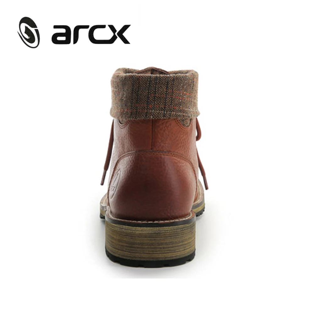 ARCX/Обувь для верховой езды в байкерском стиле; ботинки в байкерском стиле; байкерские ботинки с отворотом; Мужская обувь для отдыха; повседневные ботинки в байкерском стиле