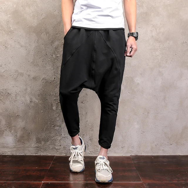 Deep Crotch Baggy Sweatpants Hip Hop 