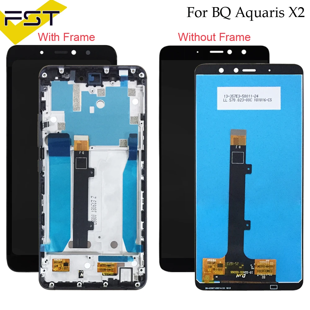 

Black/White For BQ Aquaris X2 LCD Display+Touch Screen Digitizer Assembly with Frame For BQ X2 Spare Parts+Tools