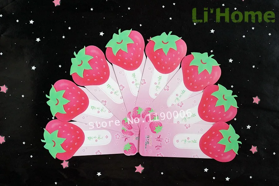 24 шт. милые Клубничные вишневые фрукты форма Закладка награда подарки для студентов творческие материалы школьные принадлежности