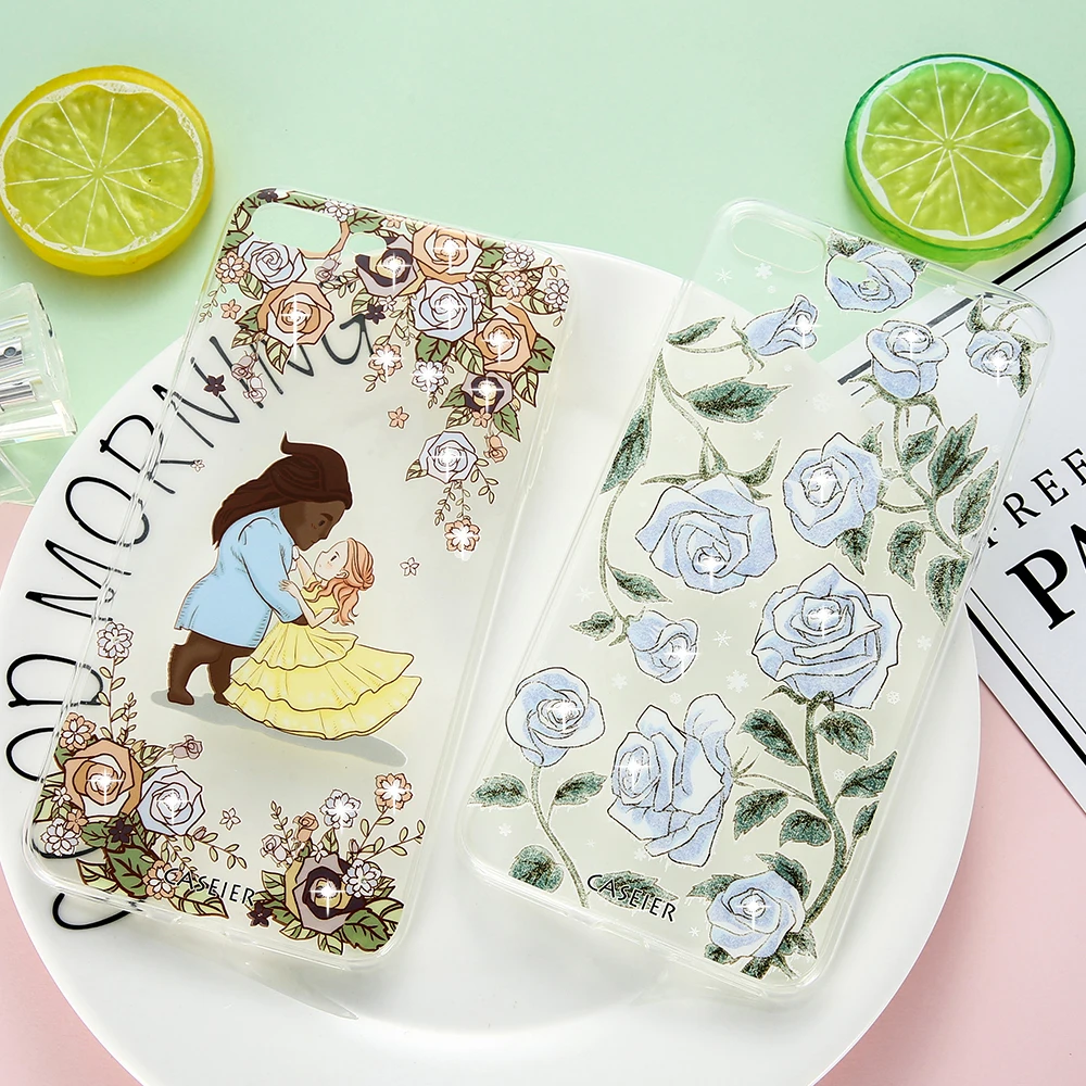 Caseier Симпатичные Единорог для iPhone 6 6s Чехол со стразами Фламинго мягкая Корпуса Plus