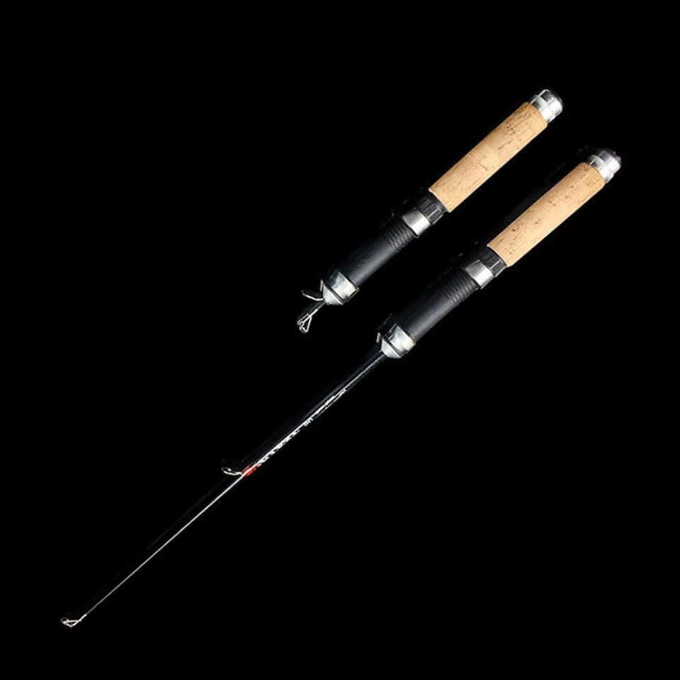 WALK FISH 60cm Mini Fishing Rod Ice Fishing Reel Carbon Pole Shrimp Ice Fish Rods for Winter Peche Carp vara