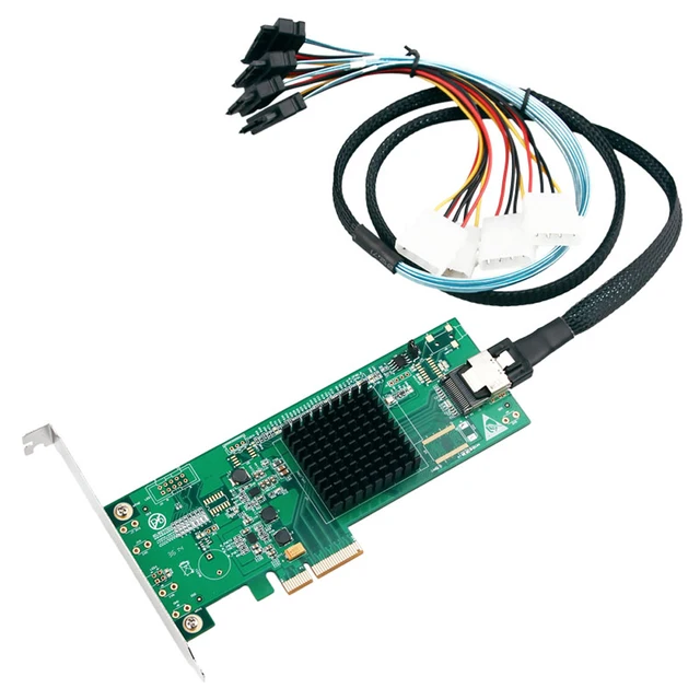 Marvell Chipset 4 Ports SATA 3.0 6Gb PCI Express PCIe Controller Card