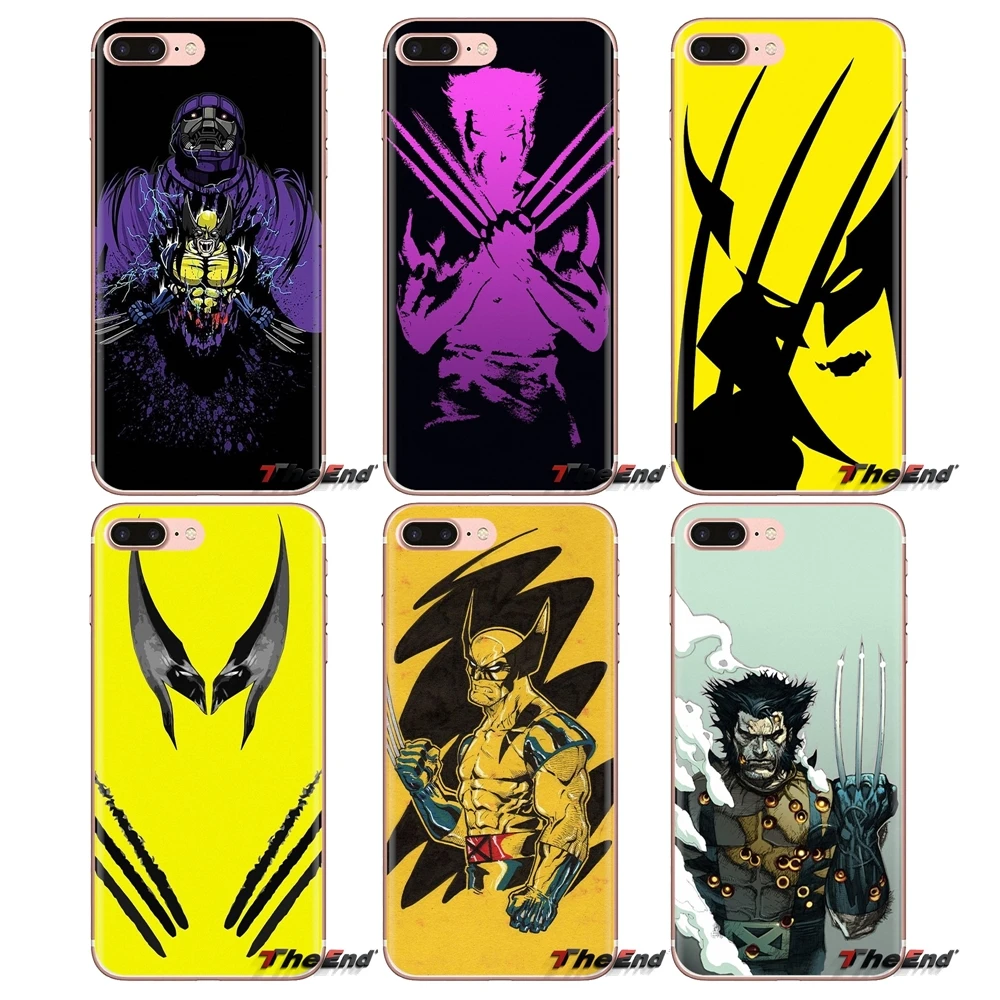 For Sony Xperia Z Z1 Z2 Z3 Z5 compact M2 M4 M5 C4 E3 T3 XA Huawei Mate 7 8 Y3II Comics X-Men Wolverine Silicone Phone Skin Cover |