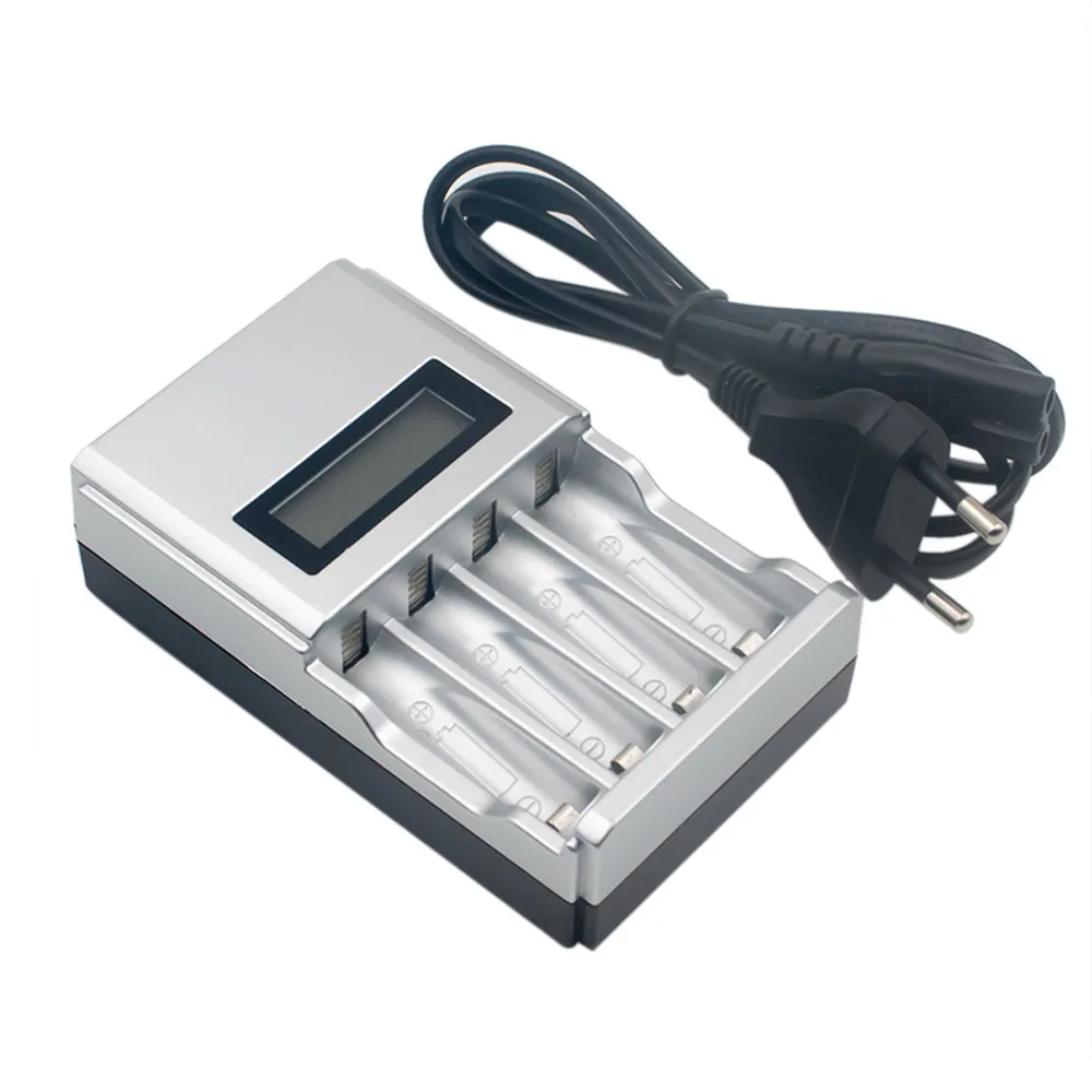 Top Quality AA Battery Charger Hour SUPER FAST LCD AA / AAA Mains Battery Charger NiMh or NiCad