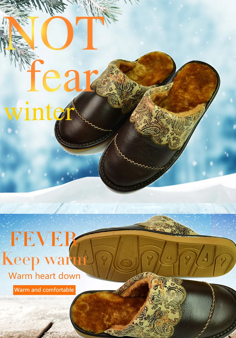 Mntrerm/ Мужская обувь из натуральной кожи; сезон осень-зима; теплые дышащие домашние весенние тапочки для мужчин и больших размеров
