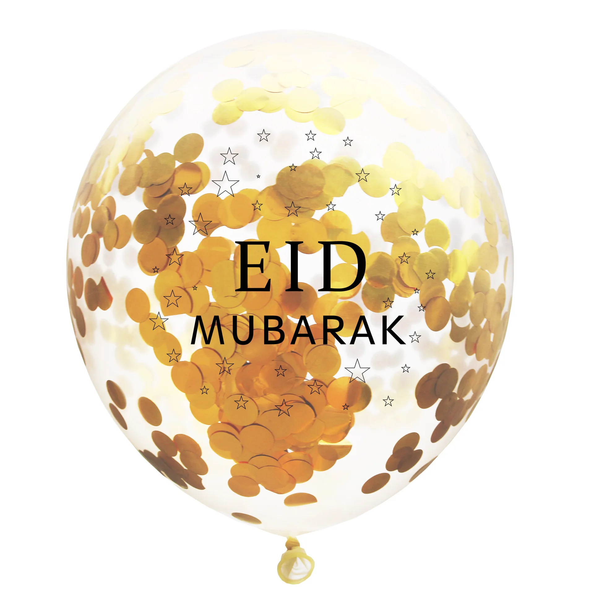 Воздушные шары Eid mubarak украшения на Рамадан Eid Серебряный гелиевый баллон для мусульманских Eid вечерние воздушные шары смешанные золотые конфетти