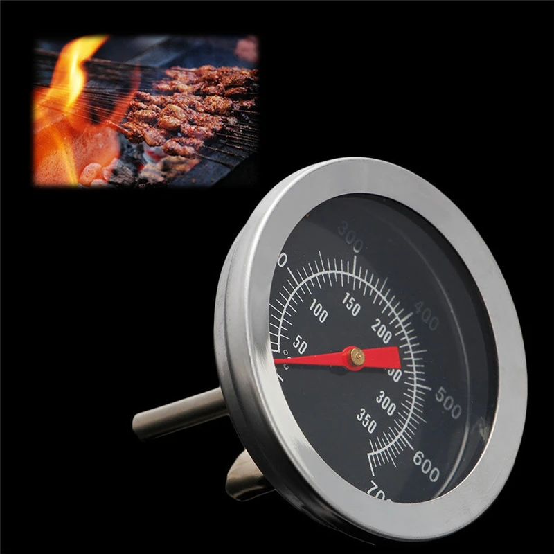 BBQ Accessories Grill Meat Thermometer Dial Temperature Gauge Gage