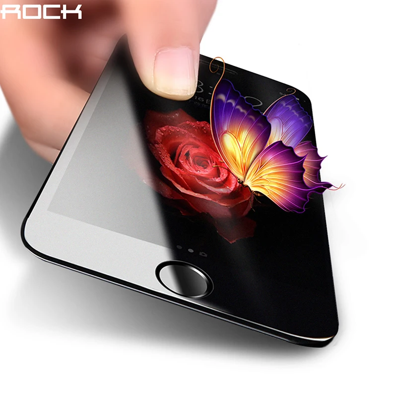  Für iPhone 8 7 Gehärtetem Glas ROCK 2.5D 9H Full Screen Protector Für iPhone 7 Plus 8Plus Matt Gehä