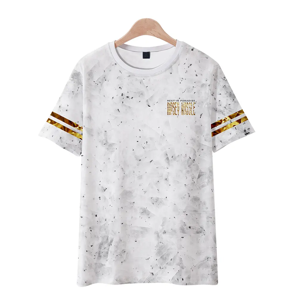 NIPSEY HUSSLE T Shirt Men Harajuku Streetwear Summer 3d Print T-shirt Mens Clothing Casual Oversized T Shirt Hip Hop Custom