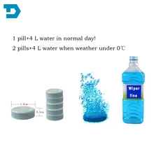 New arrival auto windscreen cleaner car glass washer pills effervescent tablets cleaning agent 6 pieces/set