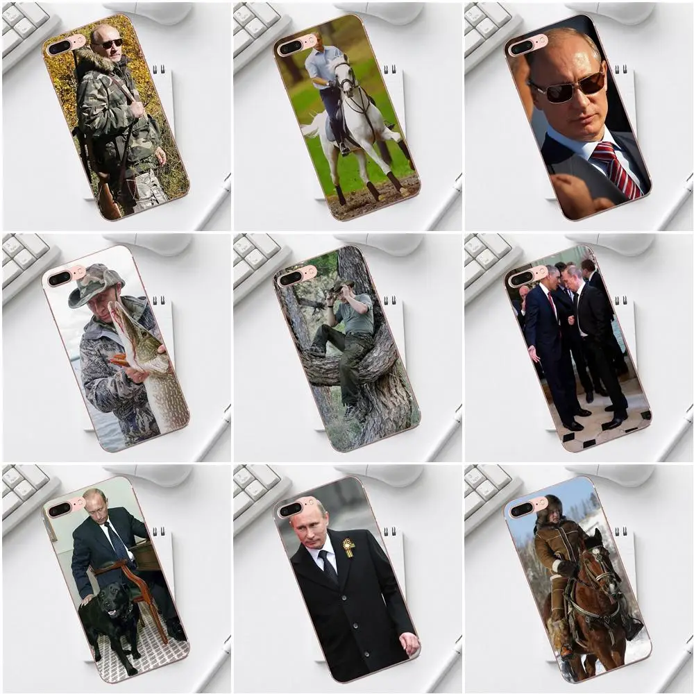 

Soft Coque Case Capa Vladimir Putin Russia President For Galaxy Alpha Core Prime Note 4 5 8 S3 S4 S5 S6 S7 S8 S9 mini edge Plus