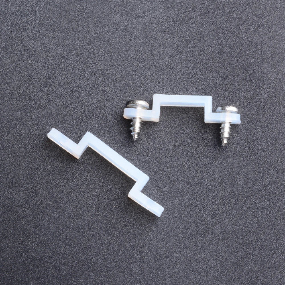 

100pcs Mounting Bracket Clamp Silicon Fixing Clip for IP67 3528 5630 5730 3014 5050 SMD RGB RGBW LED Strip Light with Screws