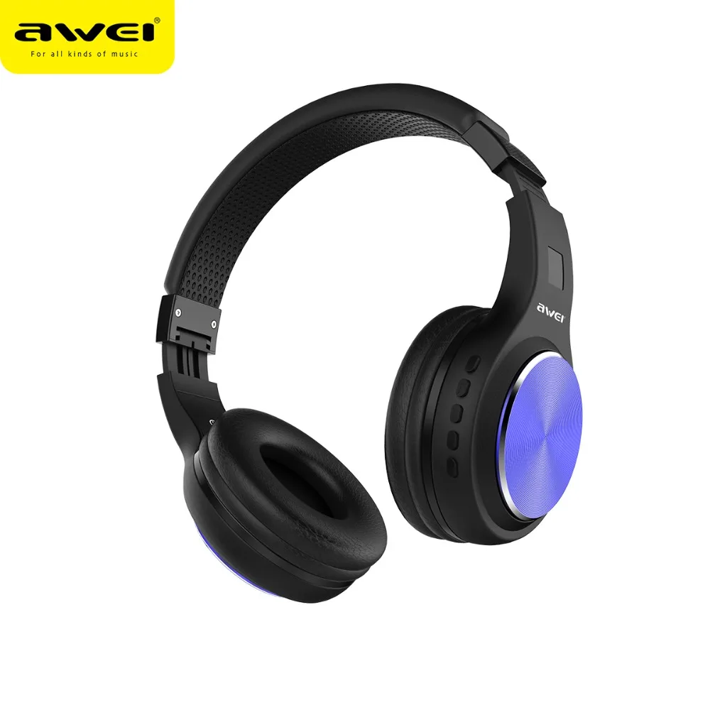 AWEI A600BL foldalehi Fi стереонаушники Bluetooth беспроводные наушники Спортивная гарнитура с
