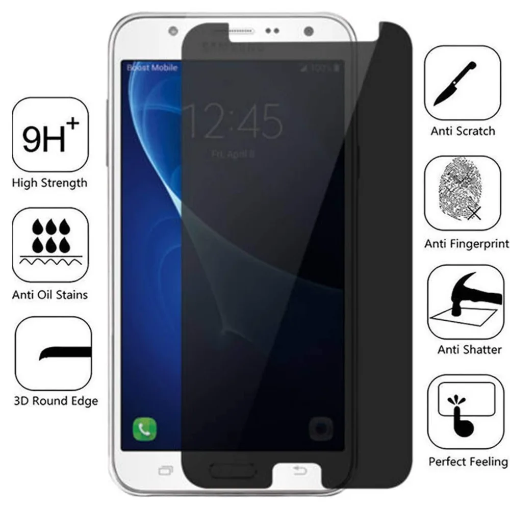 

Anti-Peeping Tempered Glass For Samsung Galaxy J1 ACE J2 J3 J5 J7 2016 2017 Screen Protector For SAMSUNG J510 J710 J520 J720
