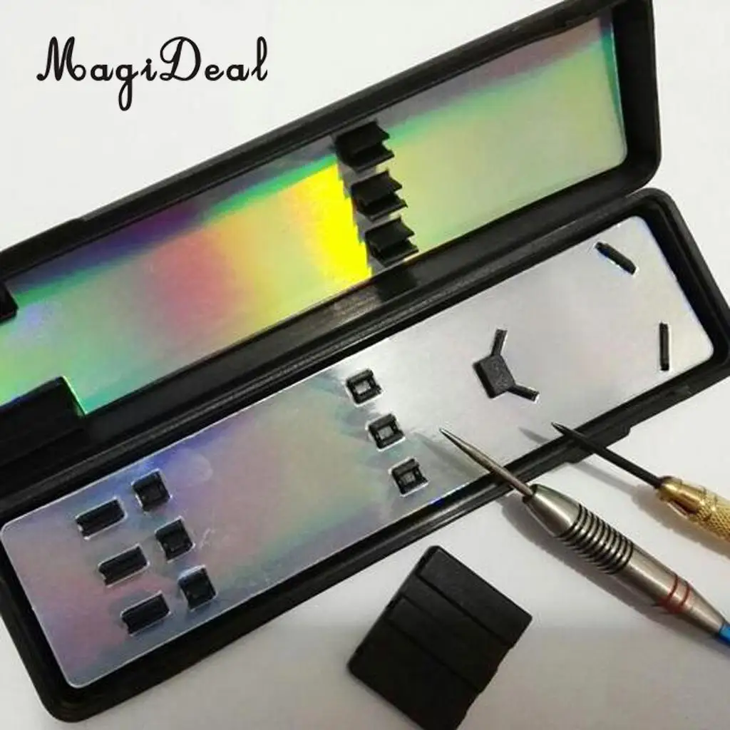 MagiDeal  Durable Darts Box - Dart Accessories Shafts Carry Case with Point Protector/Dart Holder 