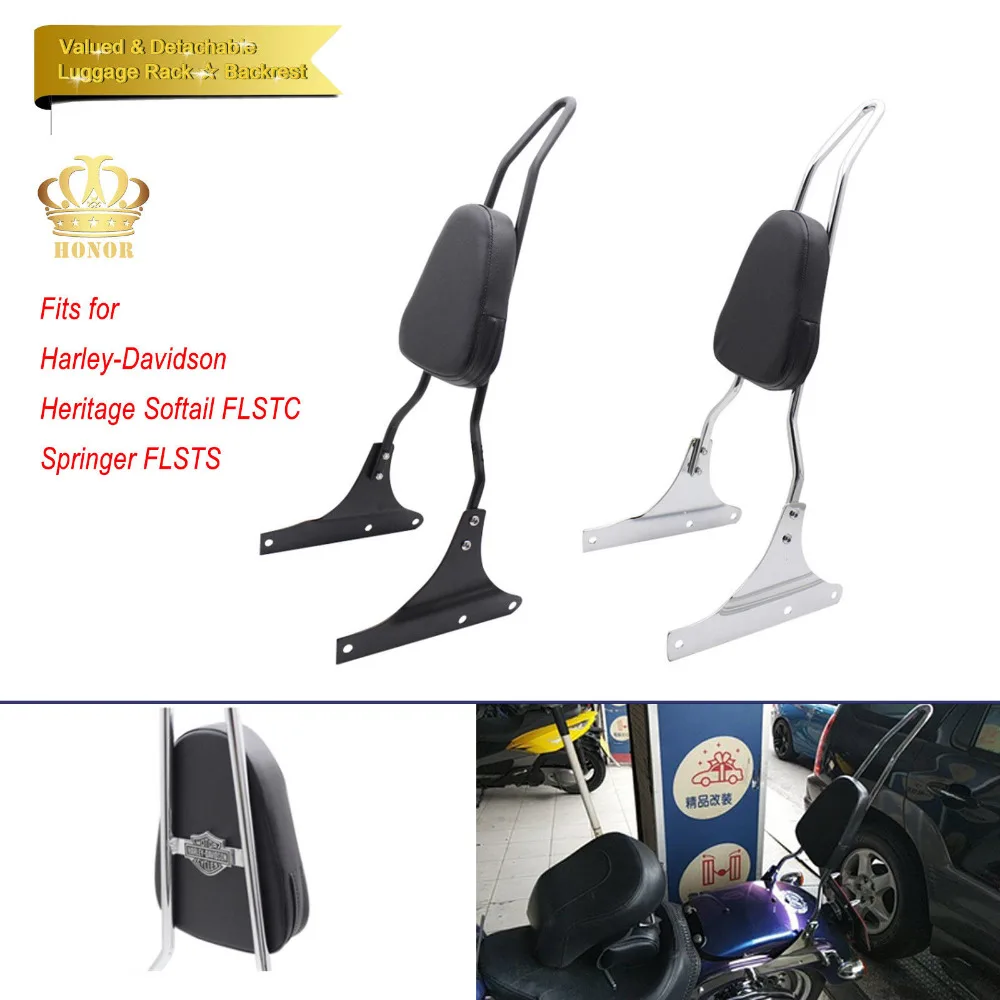 

Backrest Sissy Bar For Harley Davidson Heritage Softail FLSTC / Springer FLSTS