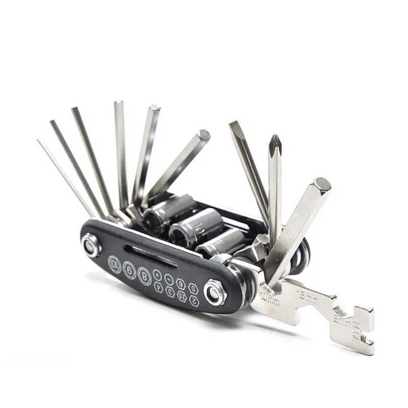 cheap 16 in 1 Multifunction Bicycle Repair Tools Kit Hex Spoke Cycling Screwdriver Tool MTB Mountain Cycling Bike Repair Tool
