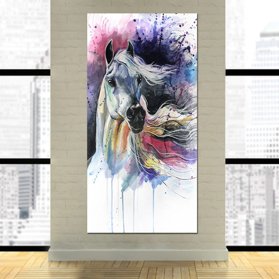 

1 Piece Steed Horse Head Close-up Painting Canvas Wall Art Picture Home Decoration Living Room Canvas Print Painting Canvas Art