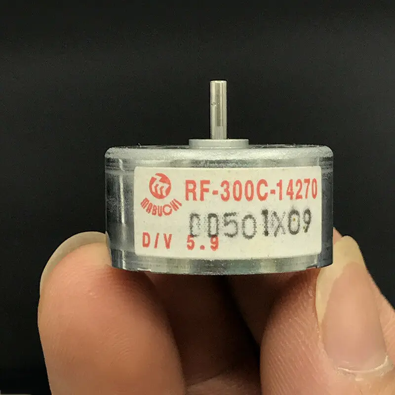 

MABUCHI RF-300C-14270 D/V 5.9 Micro 24mm Round Thin Spindle Motor Mini Solar Power Toy Motor for CD DVD Player